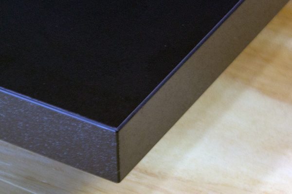 Tampo preto textura em detalhe