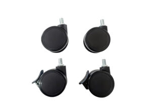 Kit 4 peças de rodízios para mesa com rosca M10